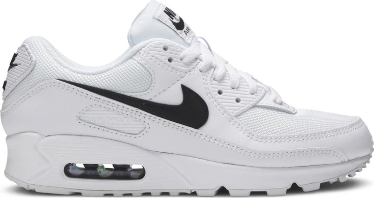 Кроссовки Nike Wmns Air Max 90 'White Black', белый - фото