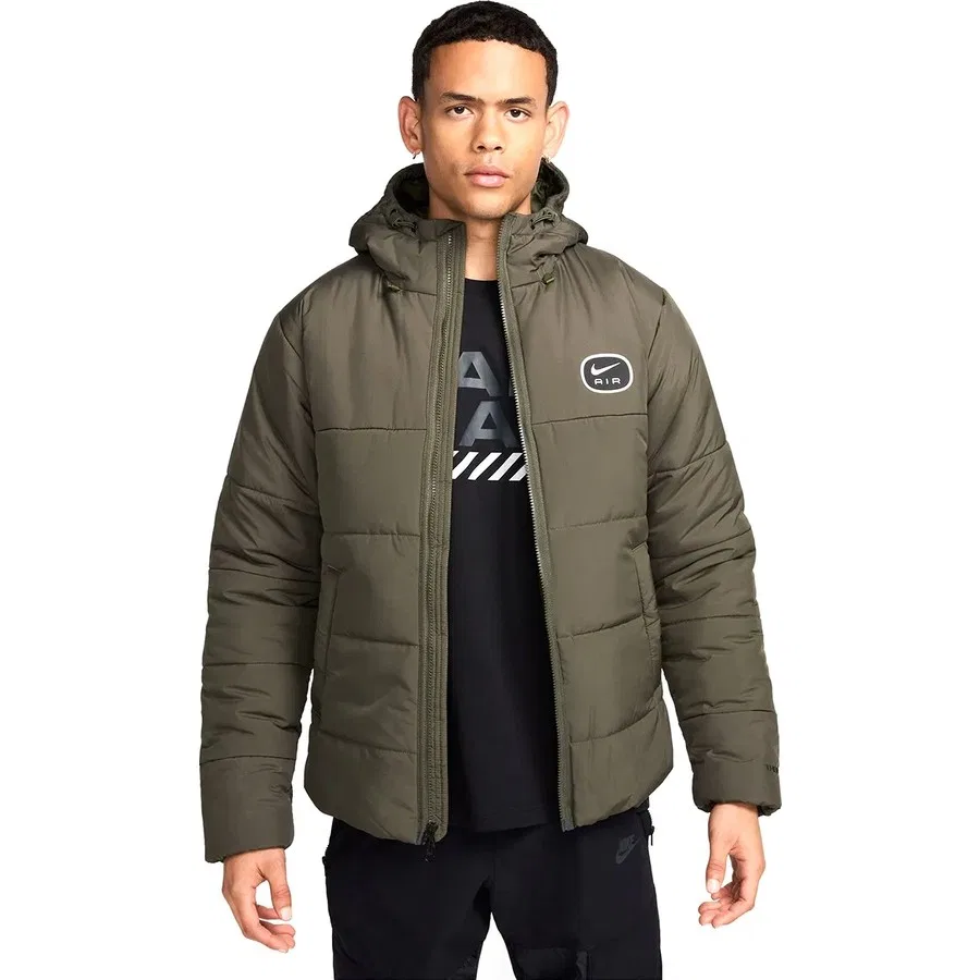 Мужская куртка Nike Sportswear Therma Fit с капюшоном, Ripstop, HF6825-451, Темно-синий — фото 3