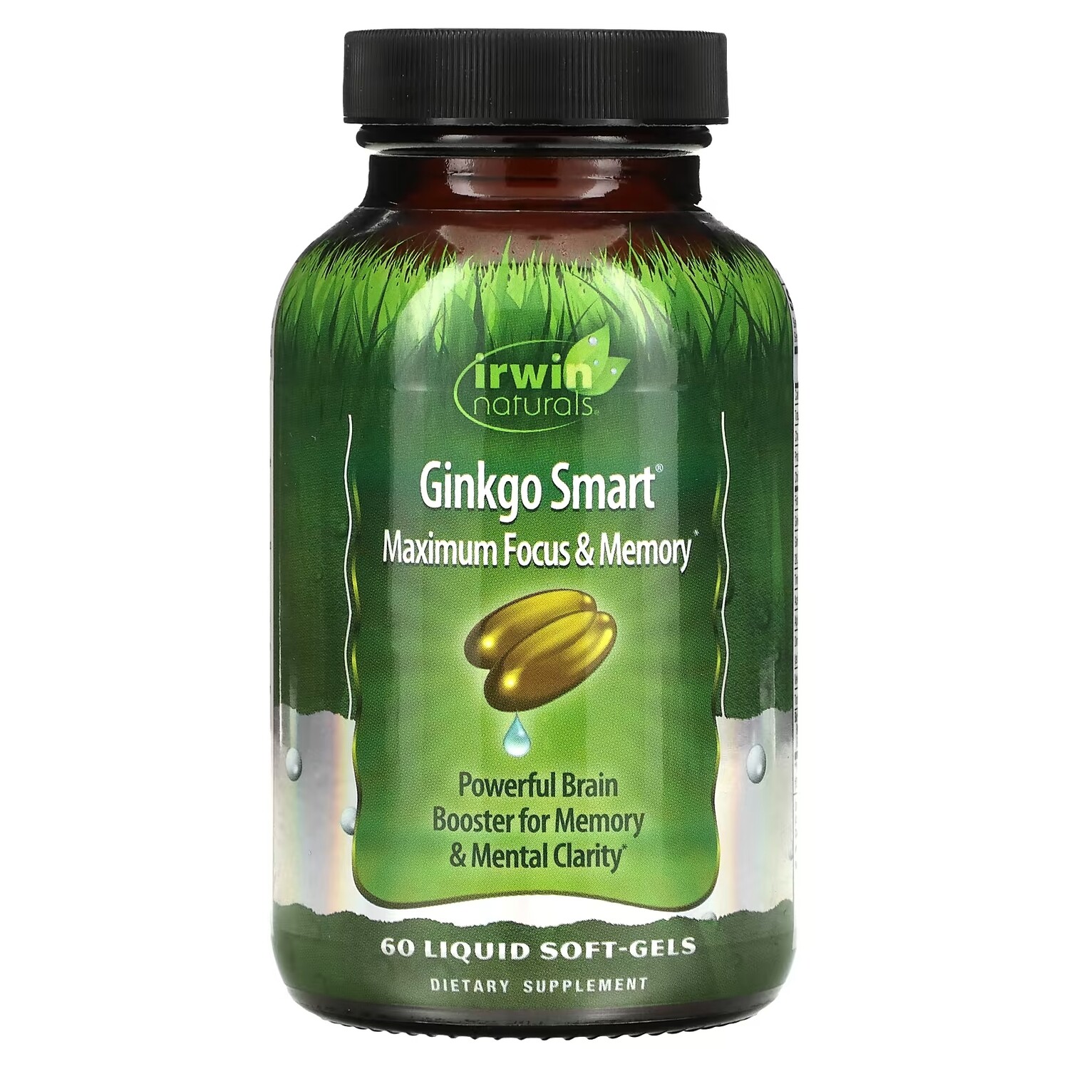 

Средство для Максимальной Концетрация и Памяти Irwin Naturals, 60 жидких капсул