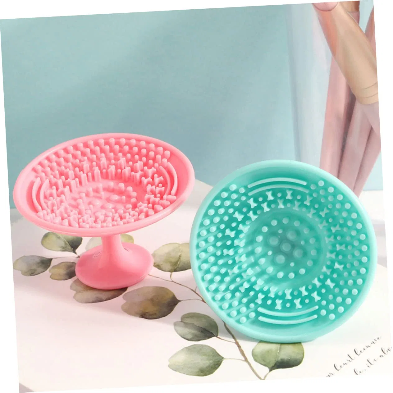 Щетка для чистки кистей, Silicone, WRITWAA, 6 шт, 6.5x6.5x4 см — фото 2