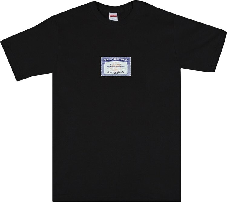 

Футболка Supreme Social Tee 'Black', черный