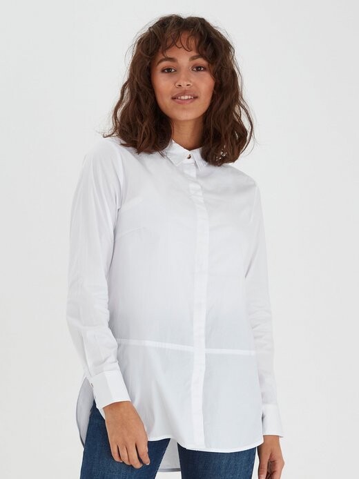 

Длинная блузка пзельна Pulz Jeans, белый