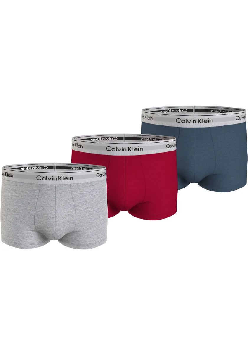 

Сундуки Calvin Klein Underwear (3 шт. в упаковке, 3 шт. в упаковке), с надписью-логотипом на поясе нижнего белья, серый