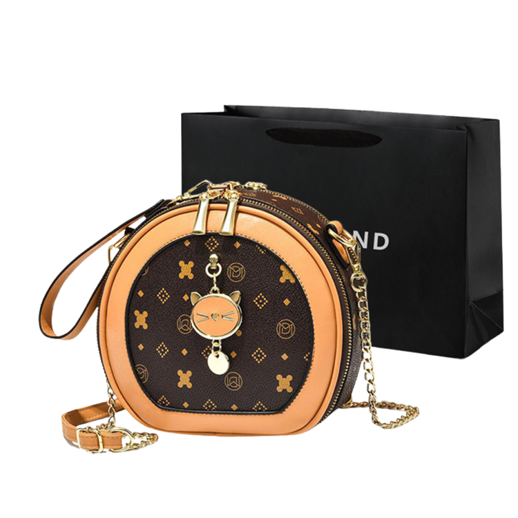 

PINK·LAND Сумка кросс-боди, Coffee Floral-Earth Yellow