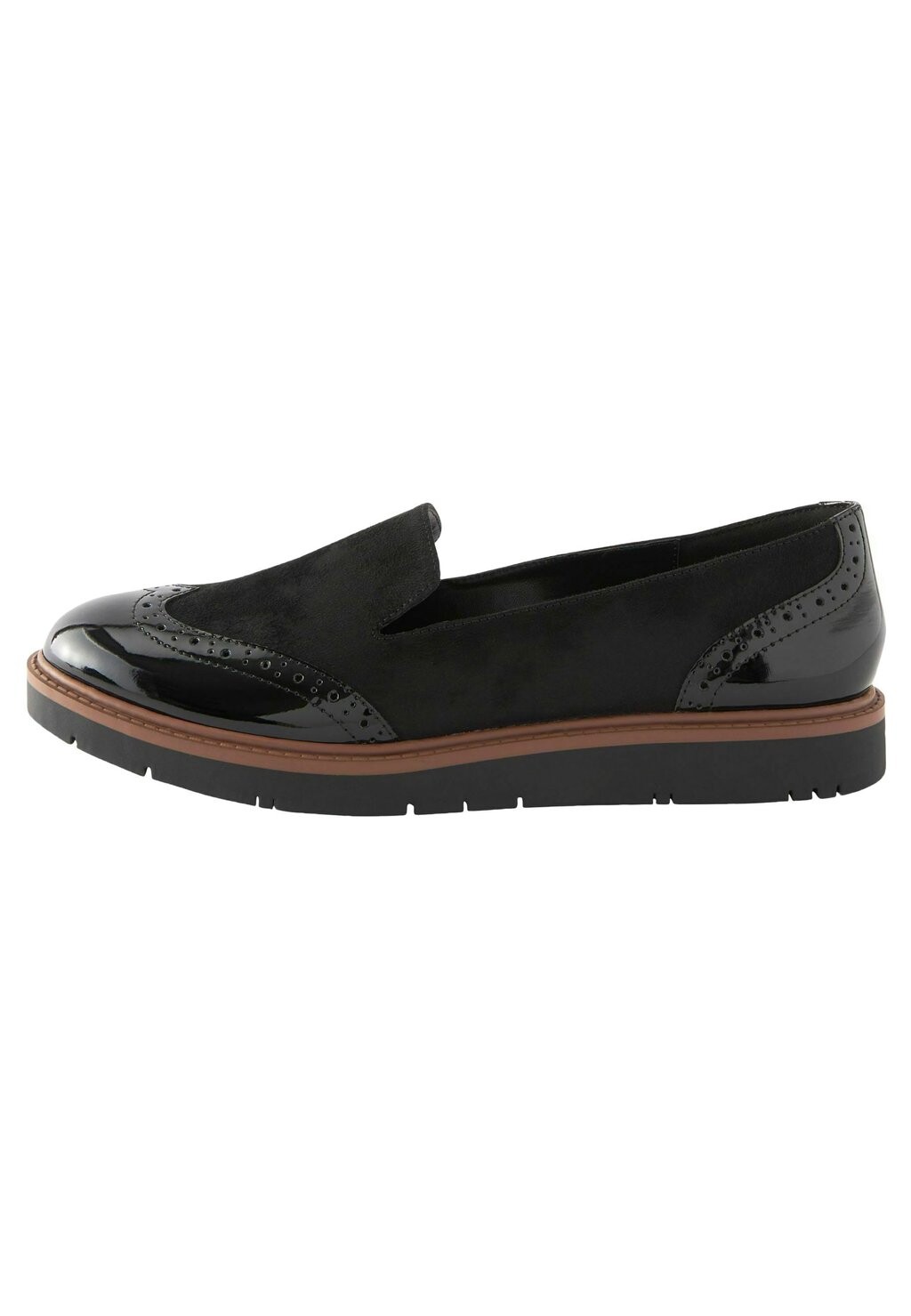 Слипоны Brogue Detail Chunky Next, черный