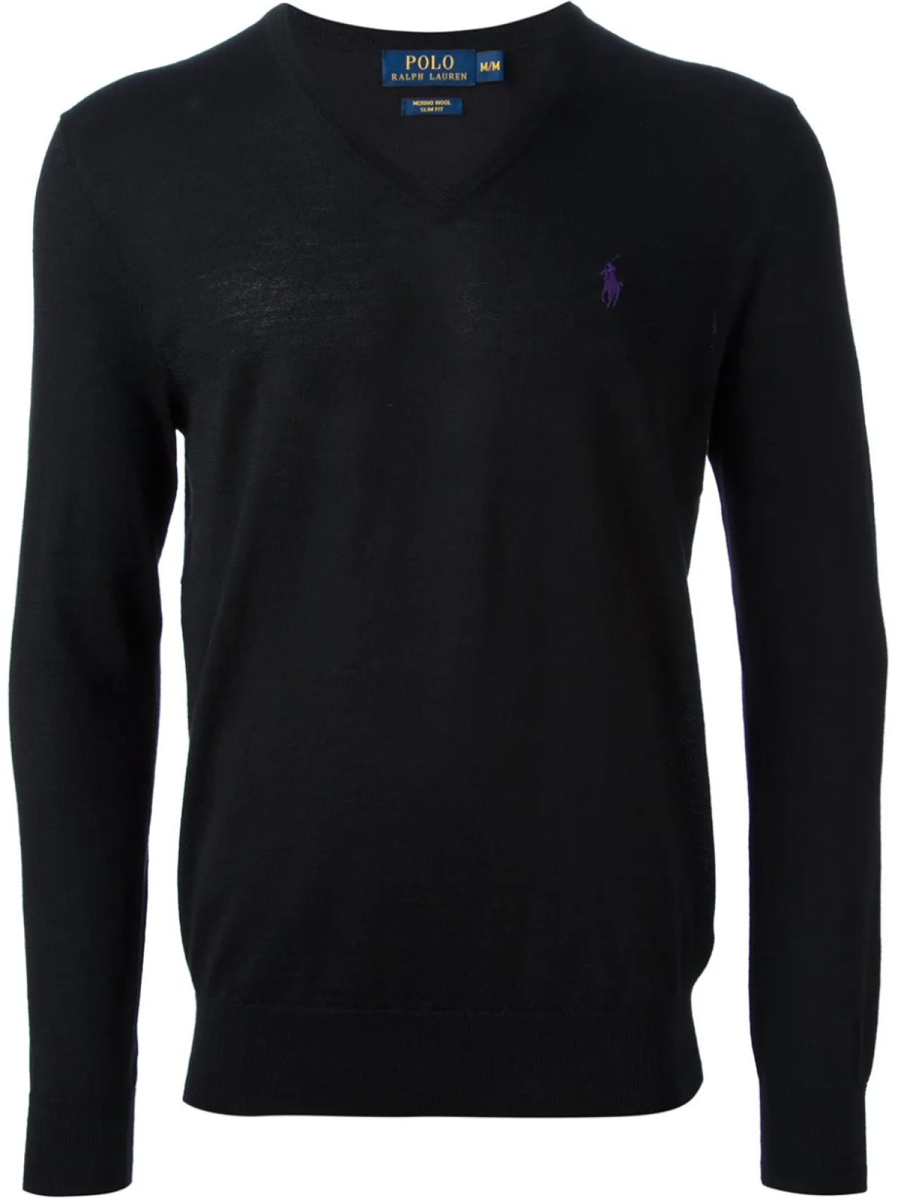 

Свитер с V-образной горловиной Polo Ralph Lauren, черный