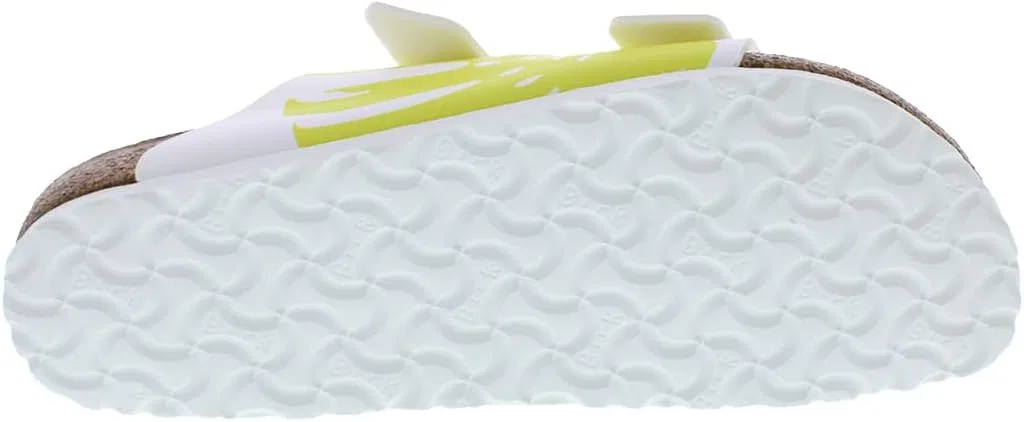 Сандалии с мягкой стелькой Birkenstock Monstera White/Lime Sour-yellow — фото 2