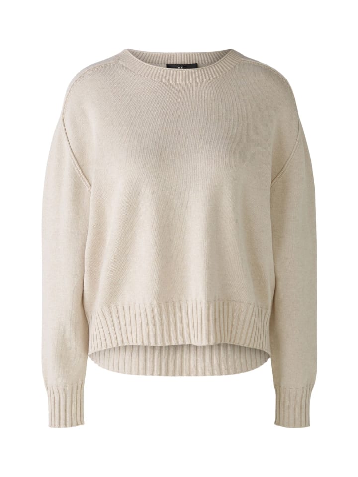 

Пуловер Oui Pullover, цвет light beige mel