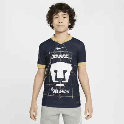 

Джерси Nike Pumas UNAM 2024/25 Stadium Away, цвет Obsidian/Truly Gold/White
