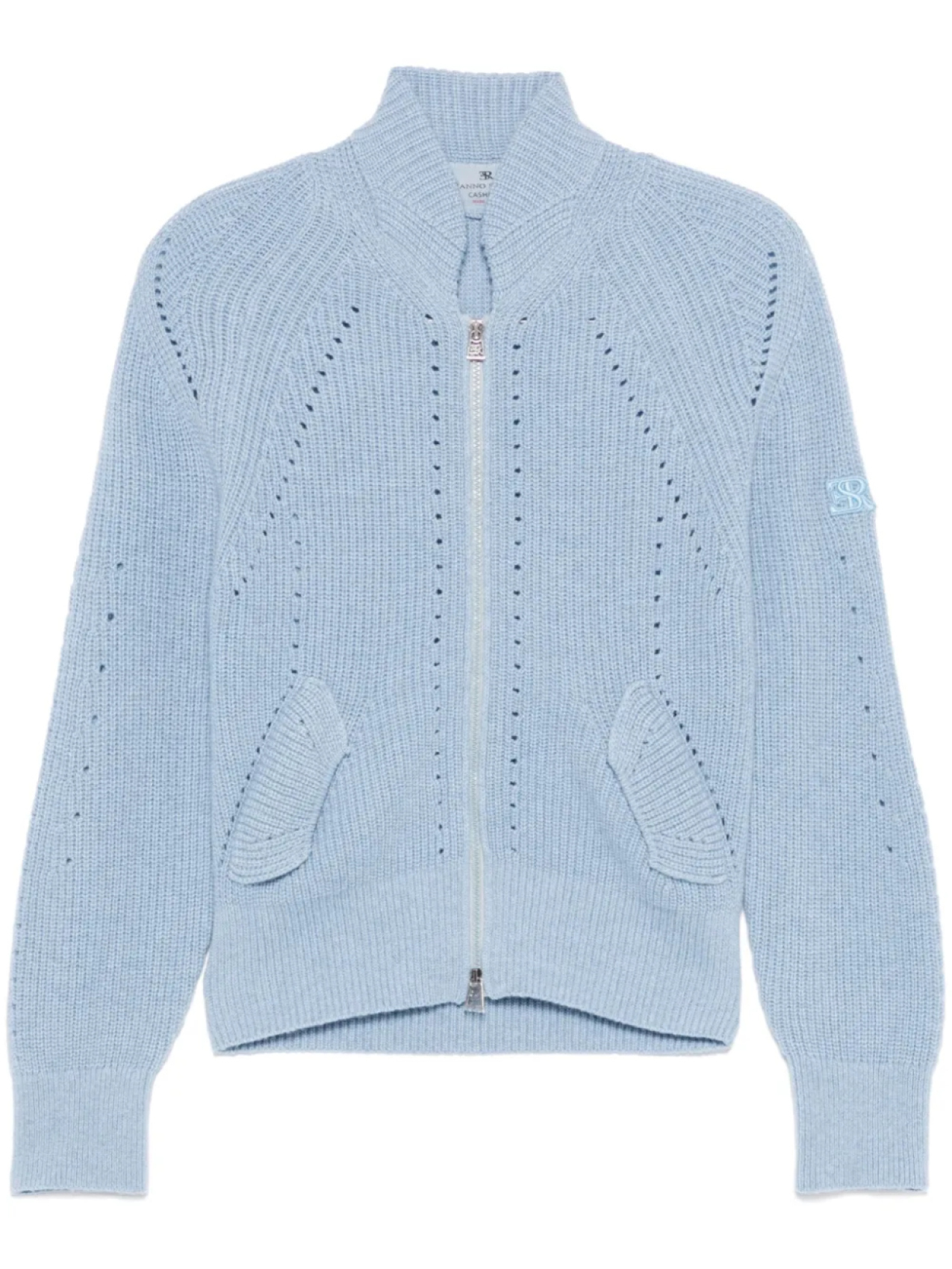 

Кашемировый кардиган Ermanno Scervino, синий