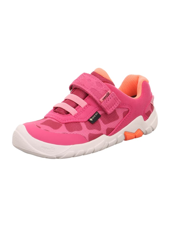 

Кроссовки на шнуровке superfit, цвет pink/orange