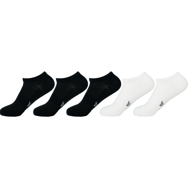 

Набор носков No Show Unisex 361°, 5 pack (черный 3+белый 2)