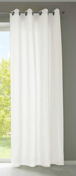 

Штора с люверсами Gardinenbox Microsatin blickdicht Ösen, 140x245x1 см, кремовый