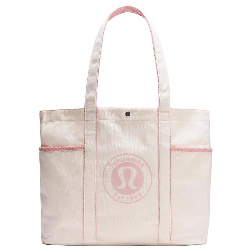 

Lululemon Хлопковая сумка шоппер, Natural & Pink