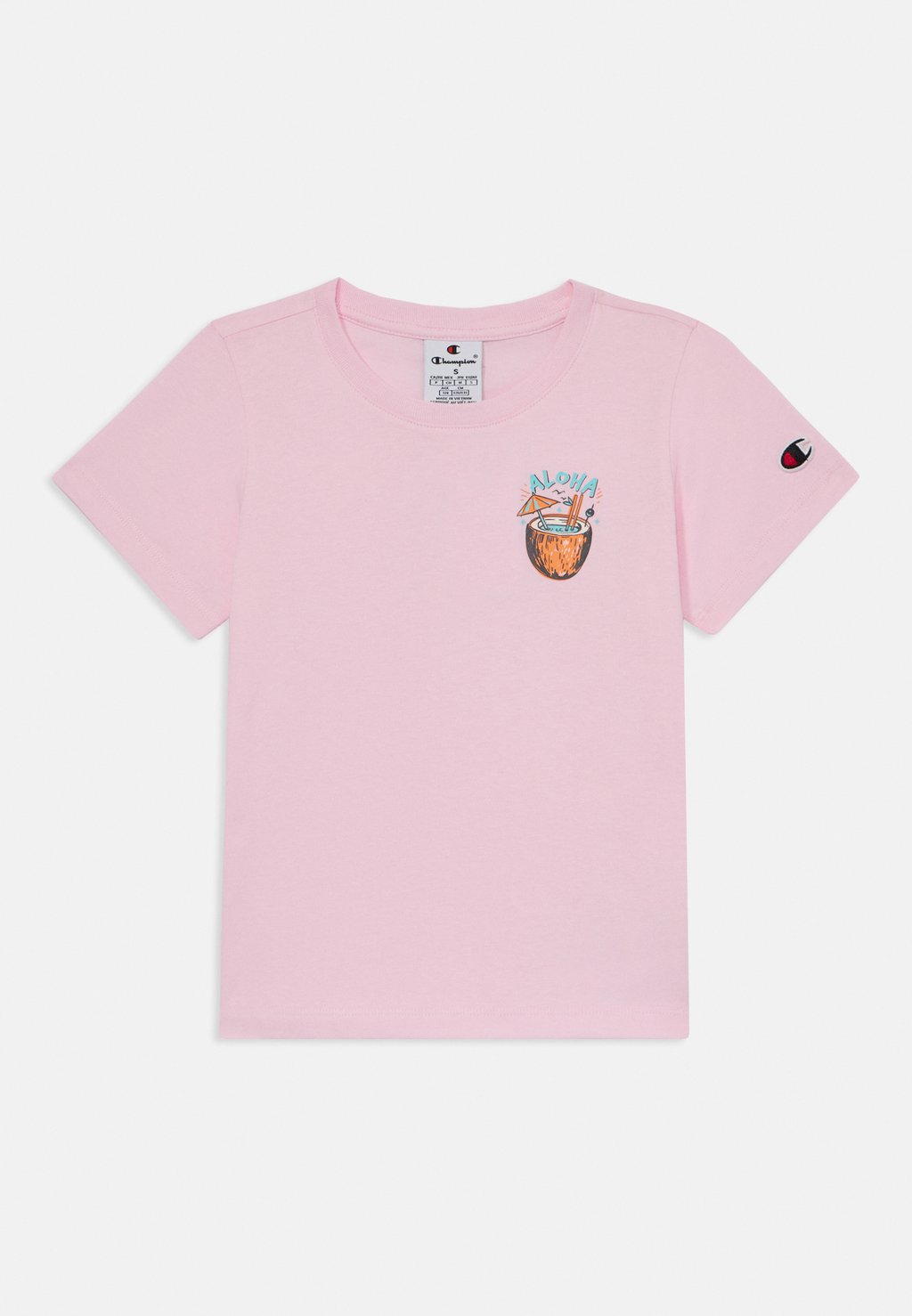 

Футболка с принтом SUMMER CREW NECK Champion, светло-розовый