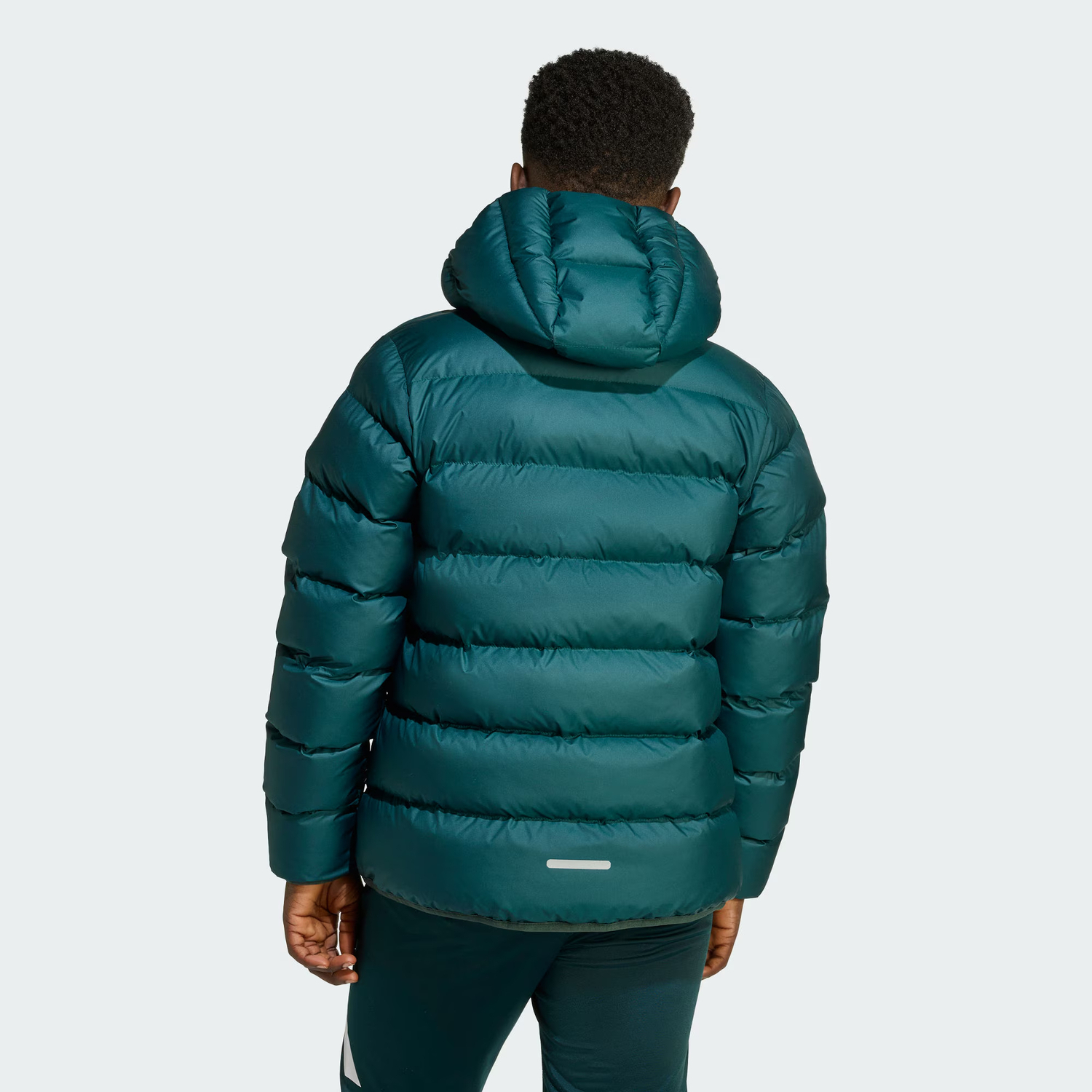 Детская утепленная куртка Adidas, зеленый/мягкий голубой — фото 3