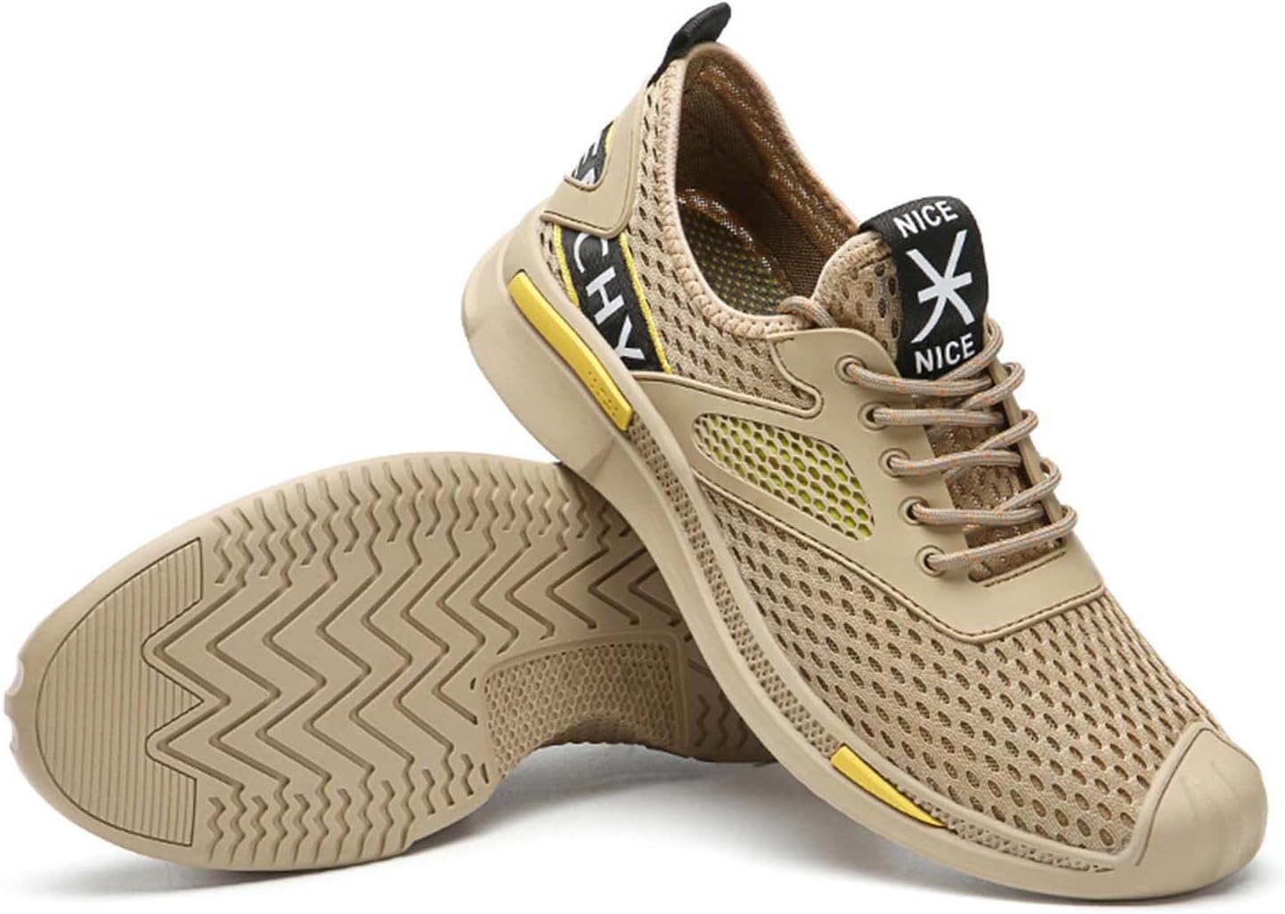 

Мужские модные дышащие кроссовки Eliogn для прогулок, повседневные стильные спортивные обувь для мужчин, легкие противоскользящие беговые кроссовки, обувь для кемпинга, походов и брода, коричневый