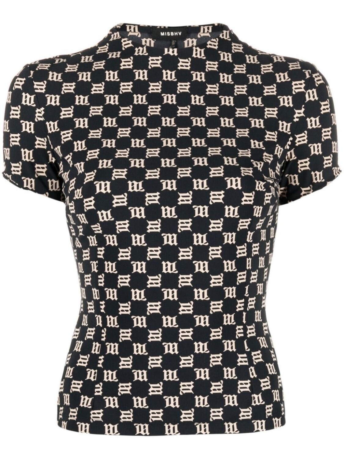 

Футболка узкого кроя с монограммой MISBHV, черный