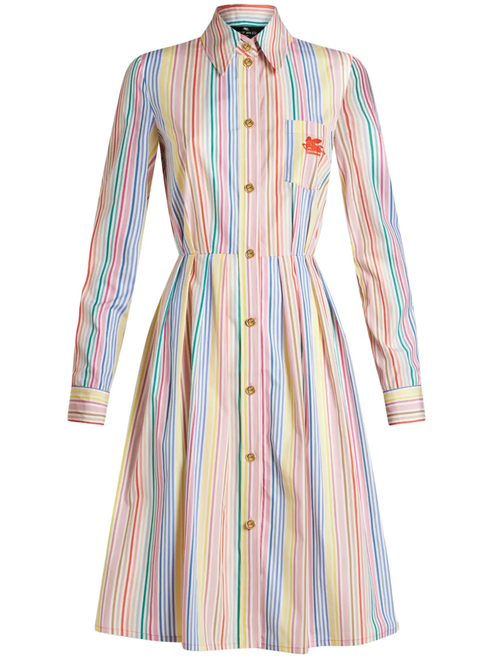 

Платье-рубашка в полоску ETRO, белый
