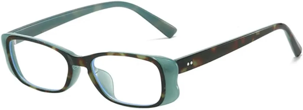 

Винтажные маленькие солнцезащитные очки с заклепками, модные женские солнцезащитные очки класса люкс с защитой от УФ-излучения UV400 TKKTLLT, Leopardgreen