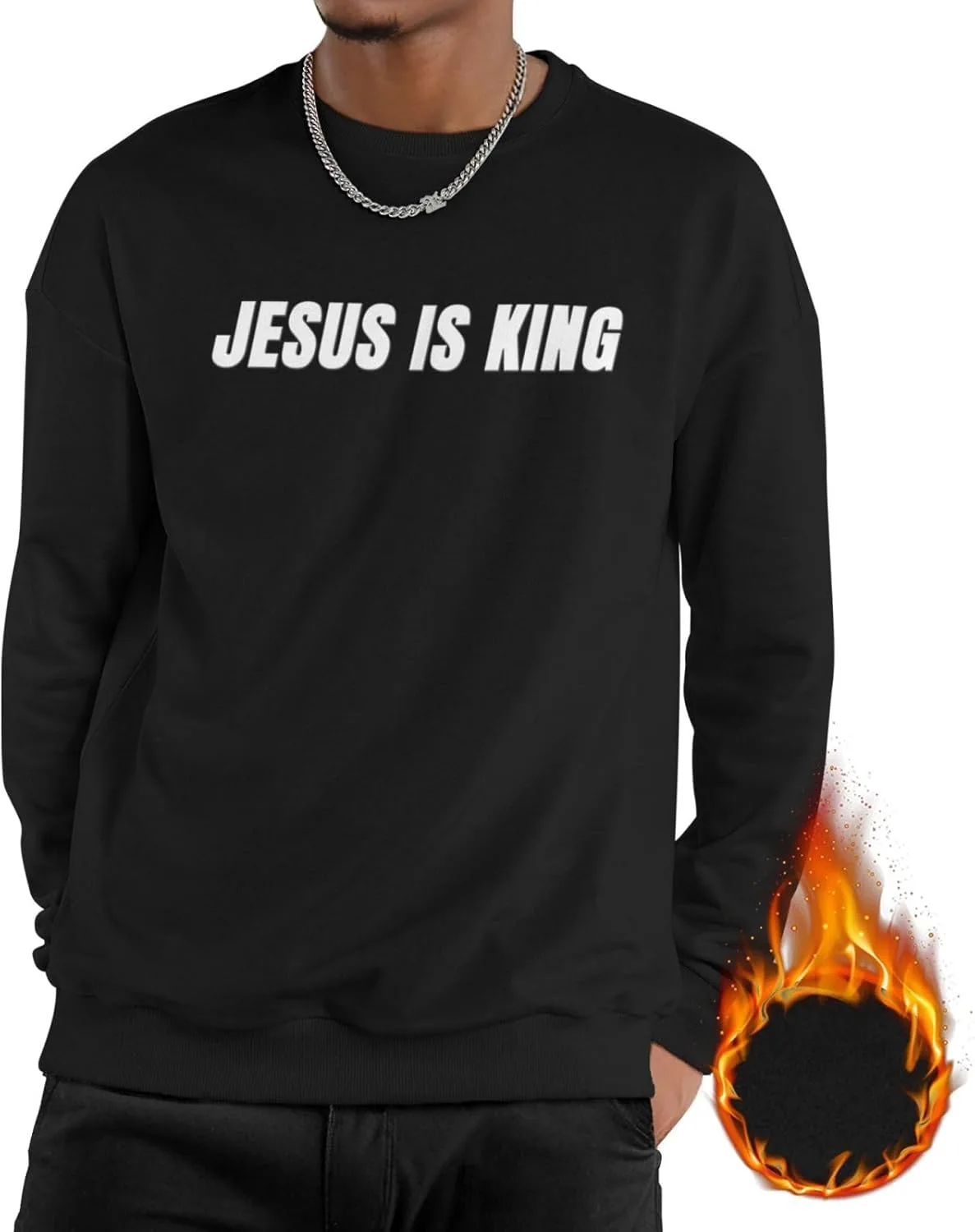 

Толстовка Jesus is King Casual Pullover с длинным рукавом ITPHOYS