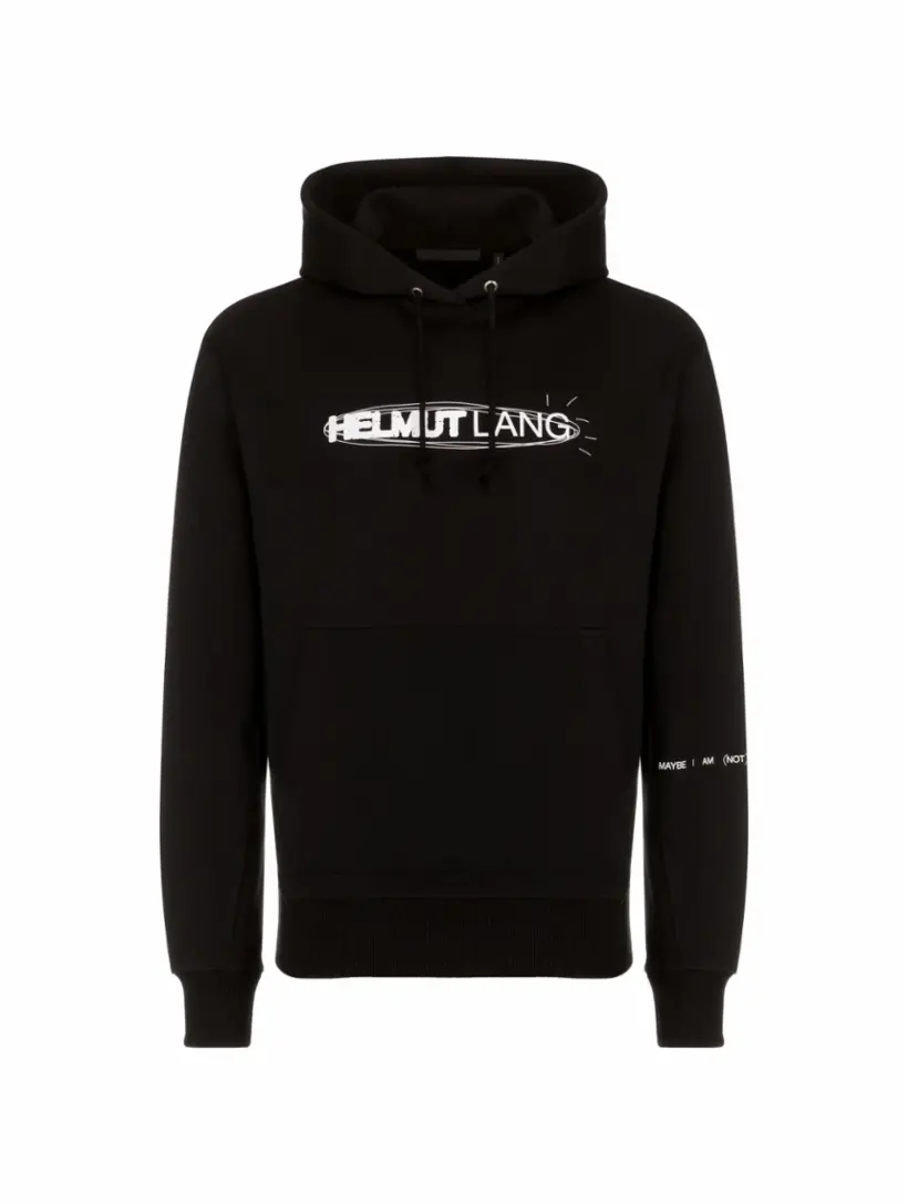 

Хлопковое худи Outer Space Helmut Lang, черный