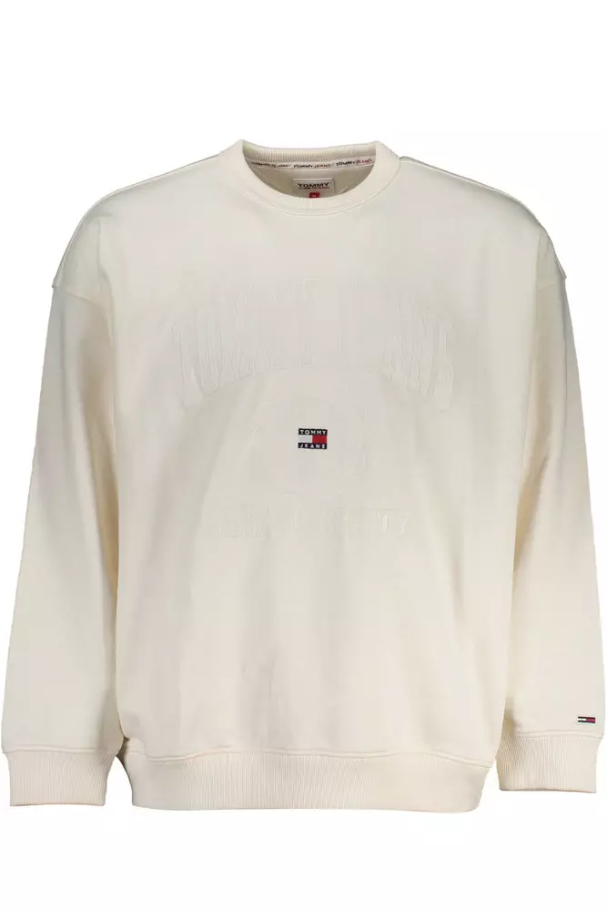 

Белый хлопковый мужской свитер Tommy Hilfiger