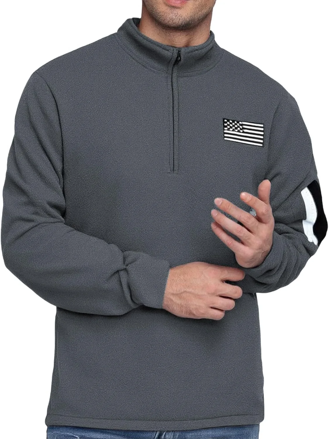 

Полузастегивающийся пуловер мужской Slim Fit