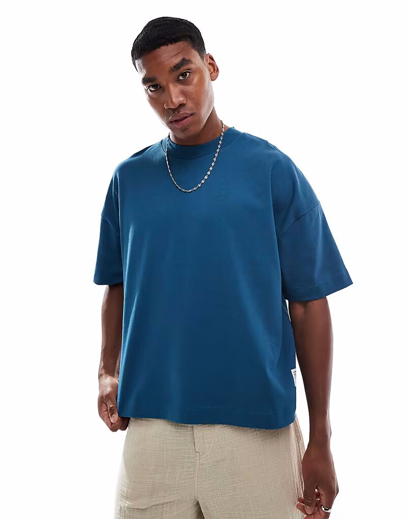 

Футболка свободного кроя ASOS DESIGN плотная, свободного кроя, бирюзового цвета