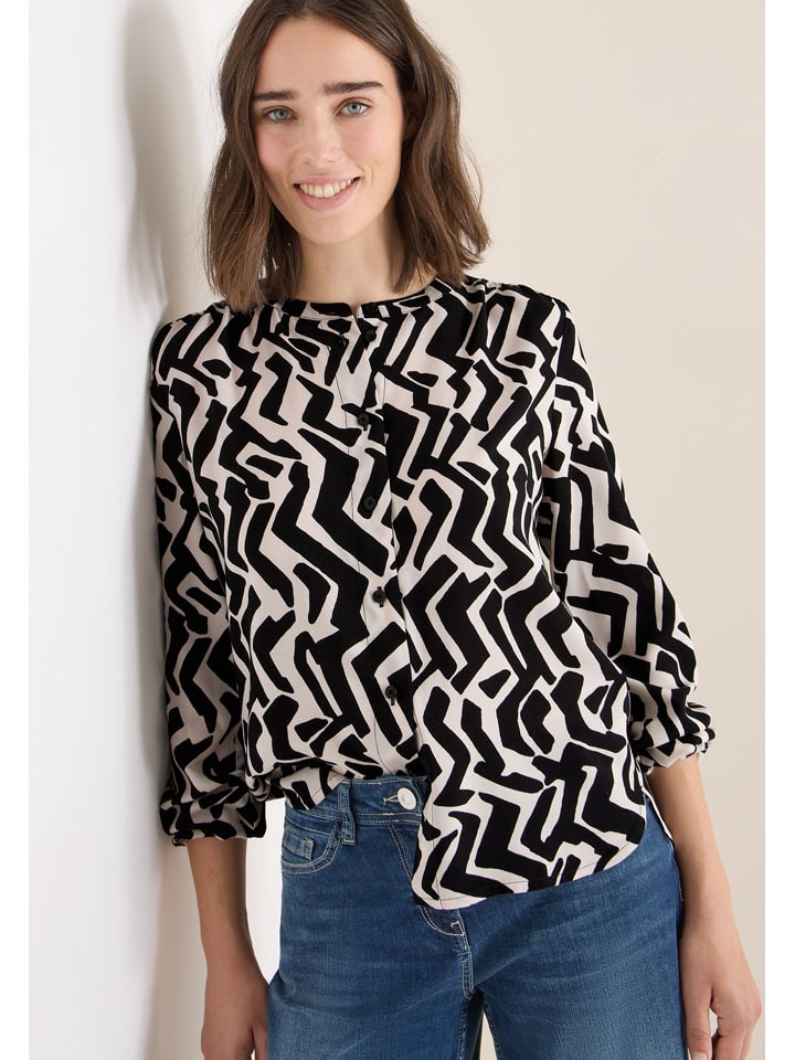 

Cecil Черно-белая блузка