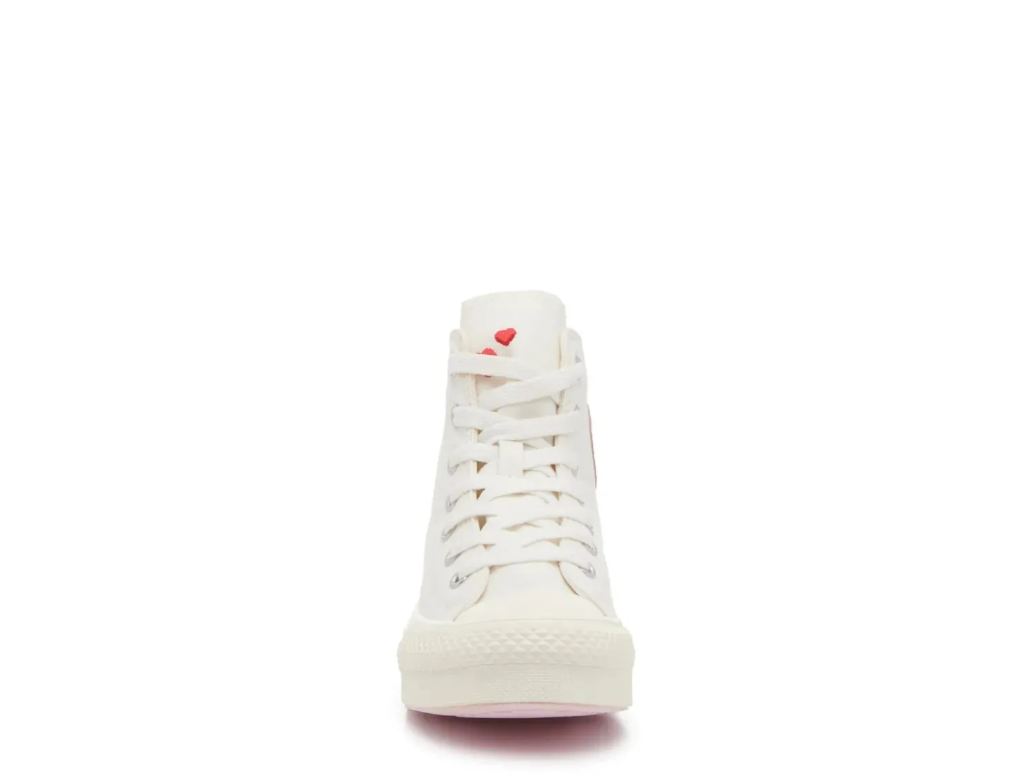Кеды Converse Chuck Taylor All Star Lift Platform Sneaker — детские, белые/розовые — фото 2
