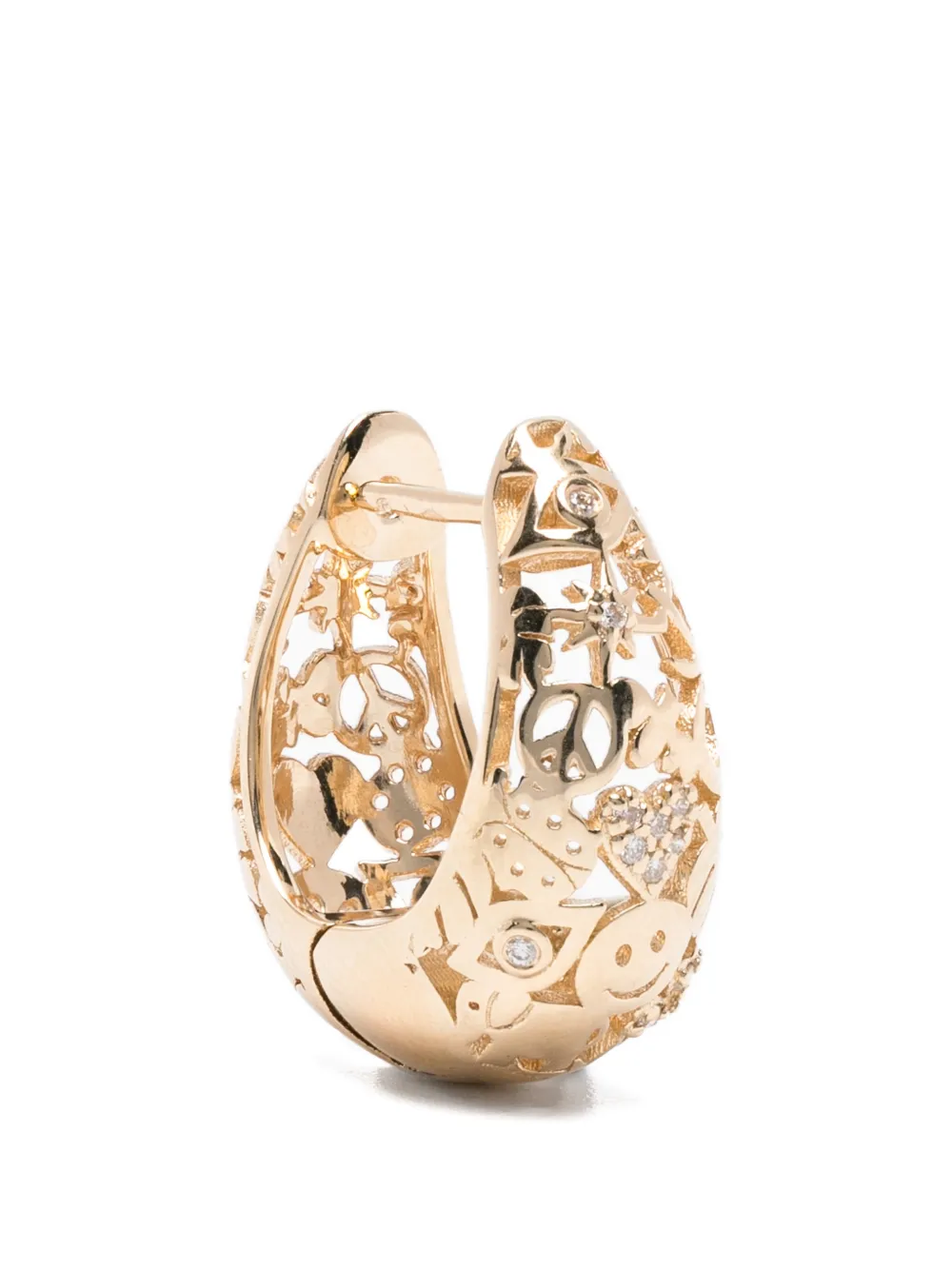 

Серьги из золота 14 карат с бриллиантами Sydney Evan, золотой