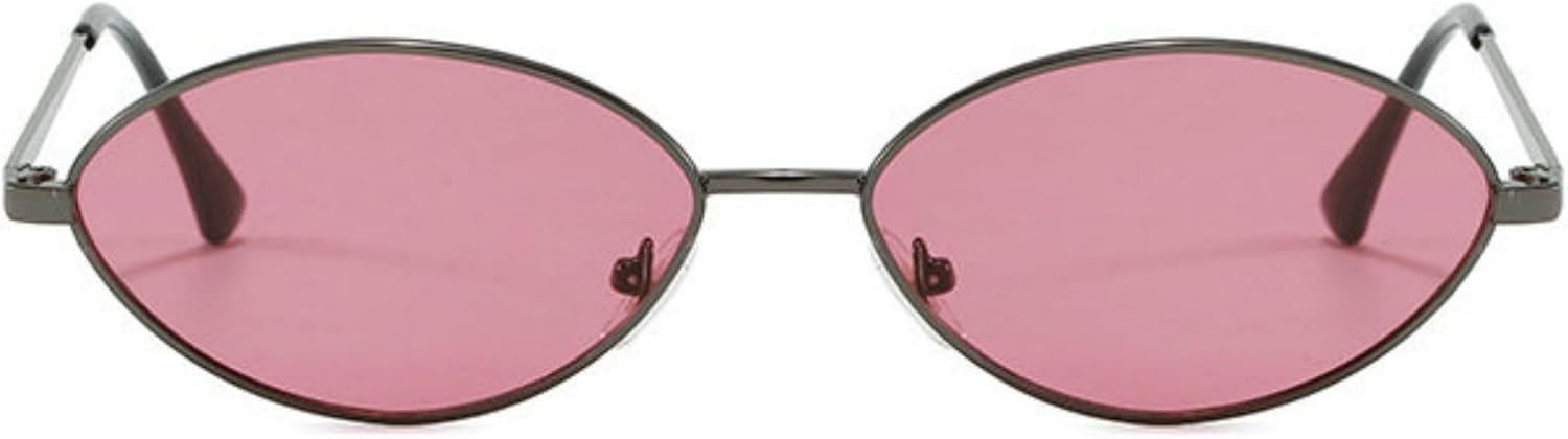 

Солнцезащитные очки Willochra Retro Oval для женщин, для путешествий, с защитой от УФ-излучения, модные винтажные, в маленькой металлической оправе, с градиентным переходом цвета, C4