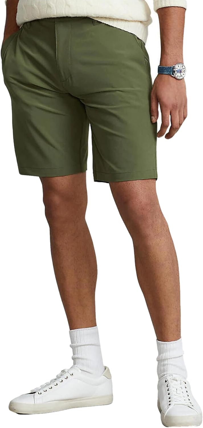 

Polo Ralph Lauren мужские классические шорты-чинос с эластаном, Black/White Stripe