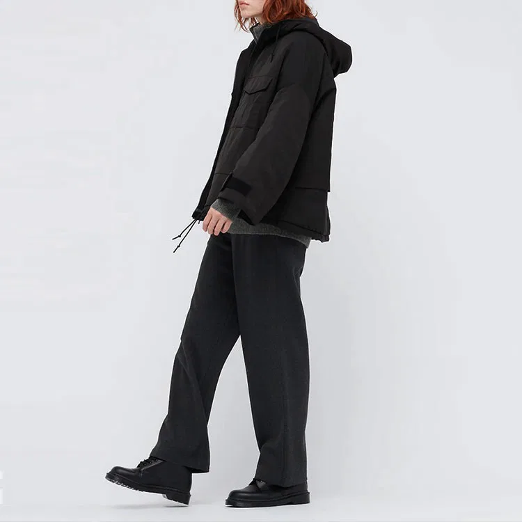 Женское утепленное пальто с длинным рукавом X White Mountaineering Hybrid Down Oversized Parka, UNIQLO, Black — фото 4
