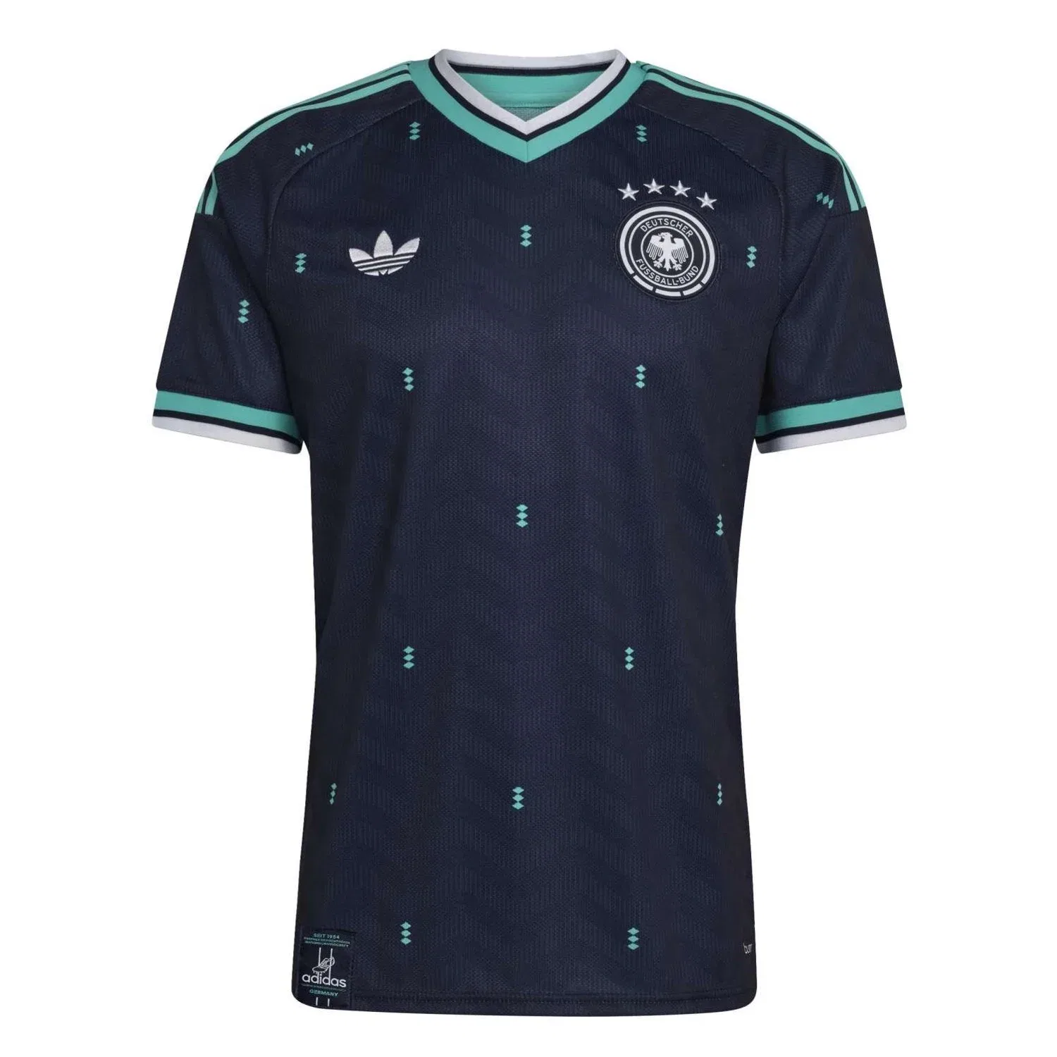 Футболка спортивная с принтом DFB Deutschland Adidas, синий