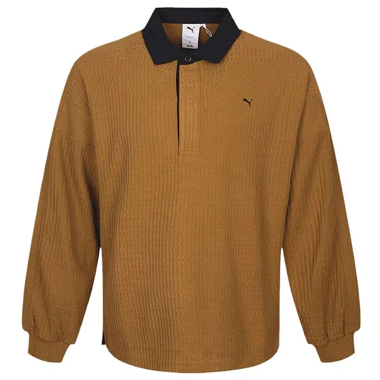Детское поло с коротким рукавом PUMA T7, Camel