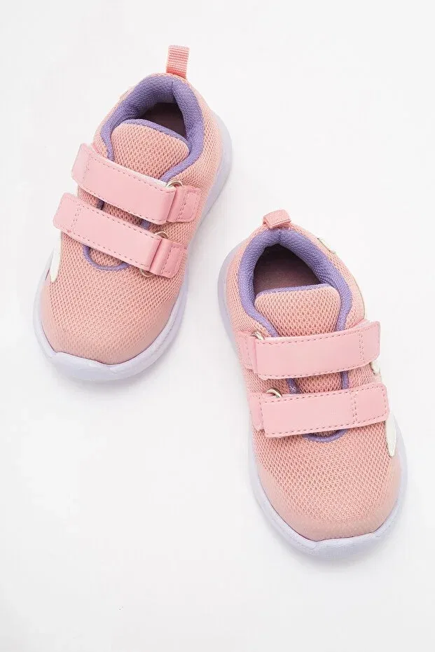 Детские спортивные туфли для девочек с ортопедической стелькой Mnpc, Pink — фото 4