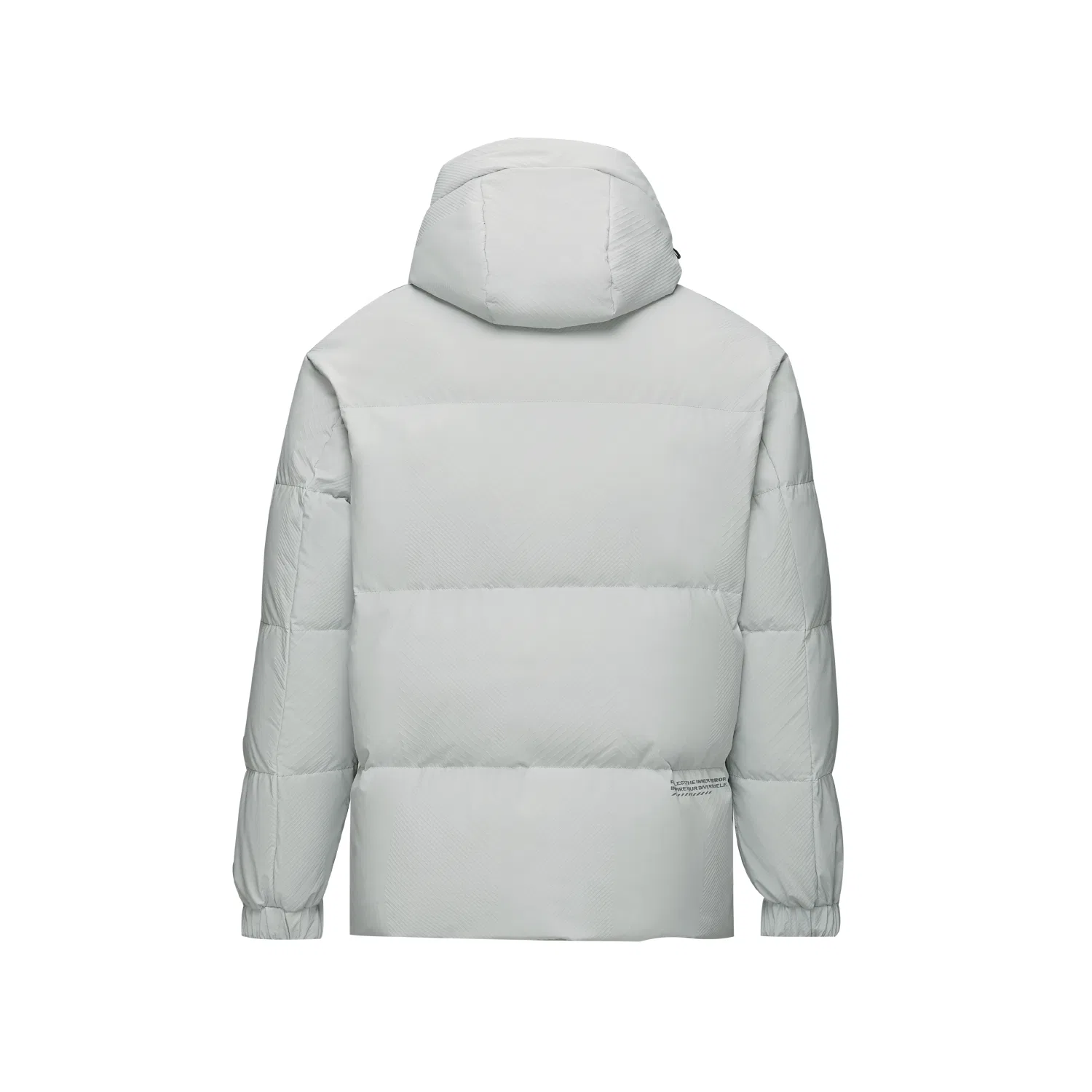 Детский пуховик с принтом HLA Power Young Down Jacket, Light Gray 4E — фото 3