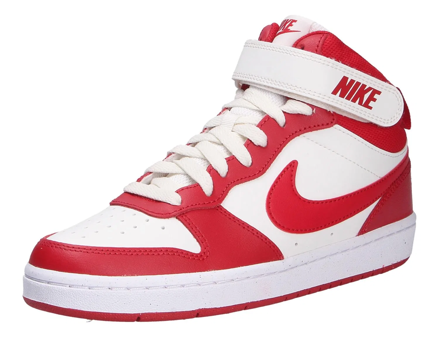 Детские кроссовки для мальчиков с высоким профилем NIKE Court Borough Mid 2 NIKE, Sail Gym Red White