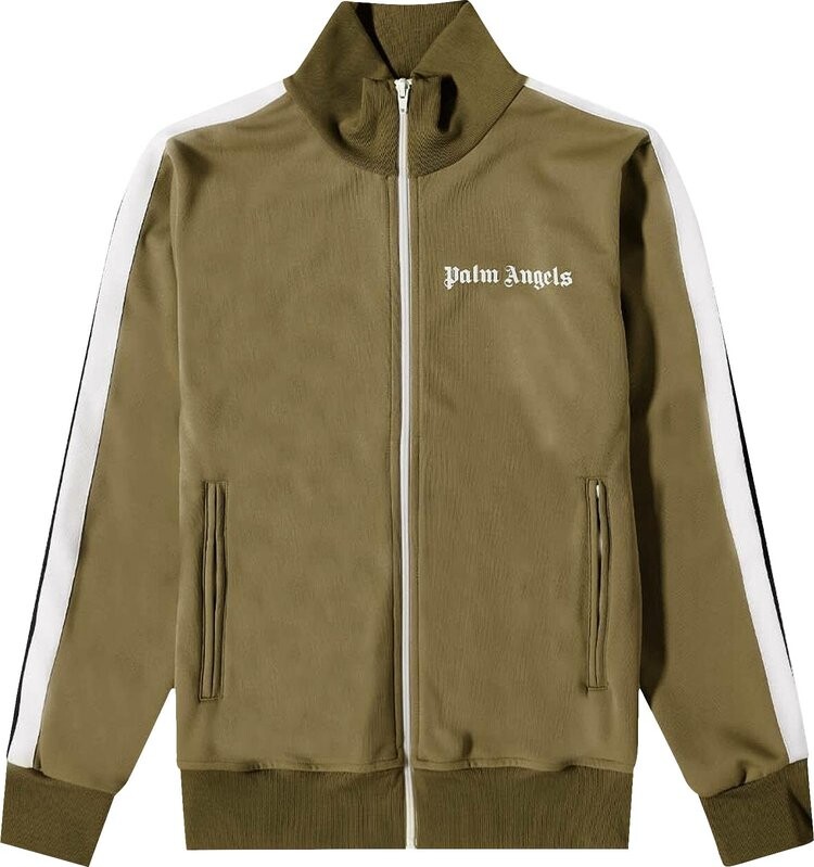 

Куртка Palm Angels Classic Track Jacket 'Military/White', зеленый