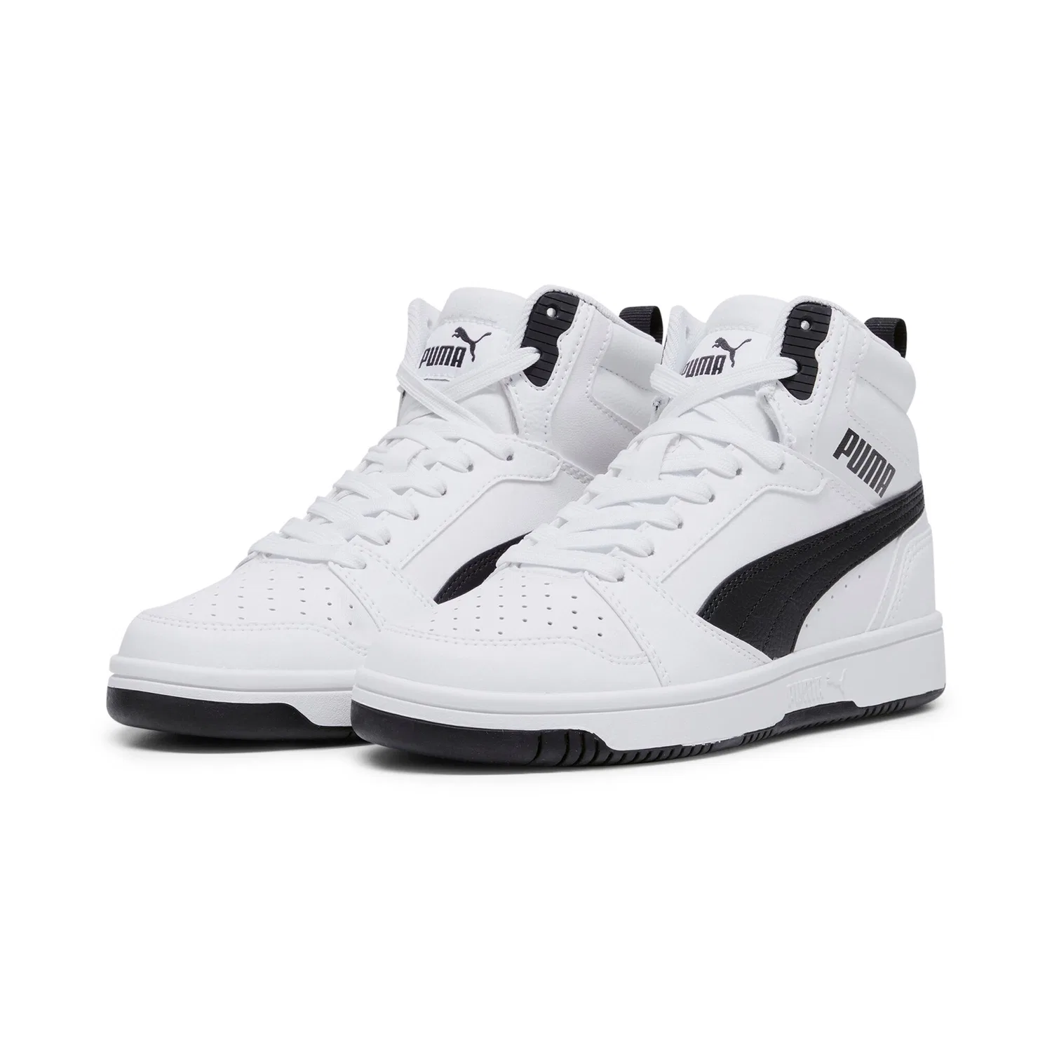 Детские кроссовки высокие с SOFTFOAM+ PUMA, White/Black