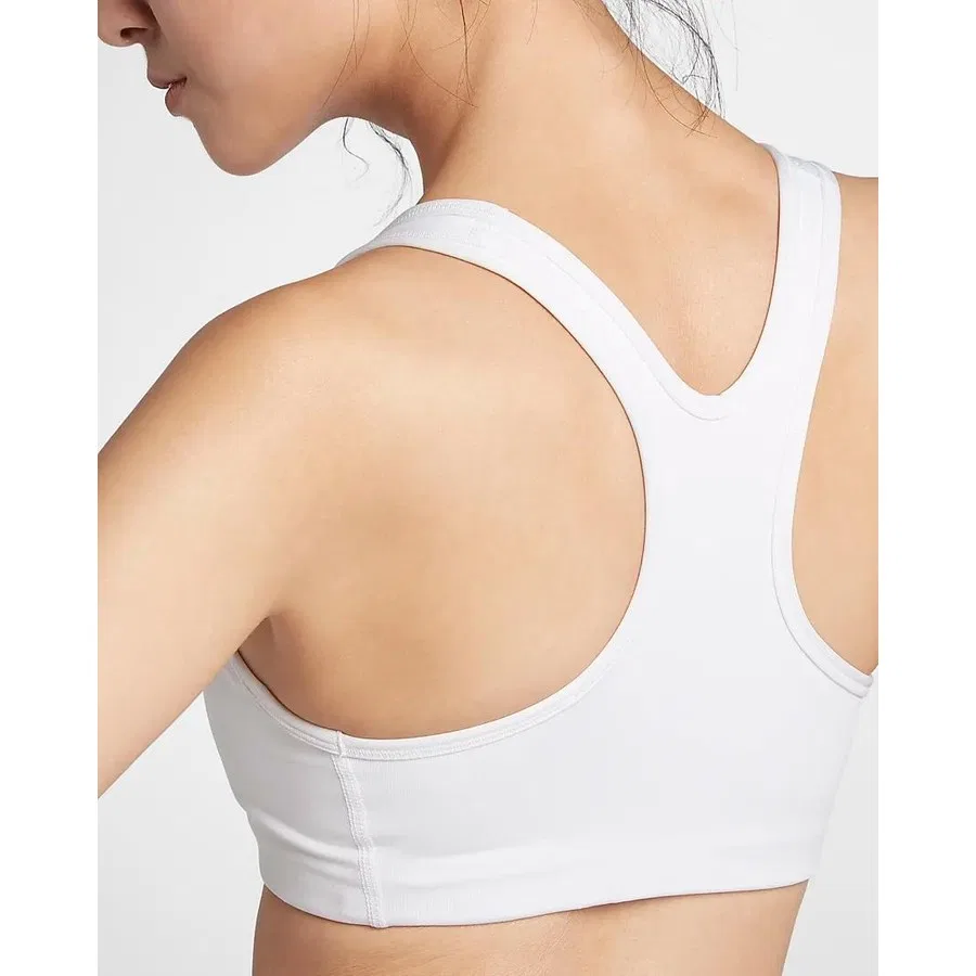 Спортивный бюстгальтер с дышащей тканью Swoosh Futura Nike, Белый
