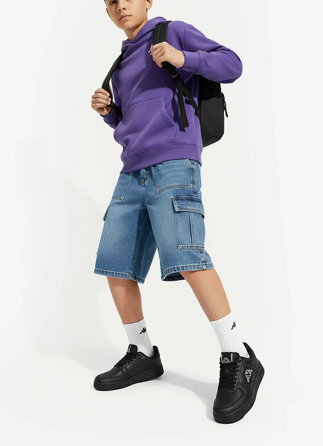 Кроссовки boy ceo-vska012 czarny - кроссовки Kappa, Black