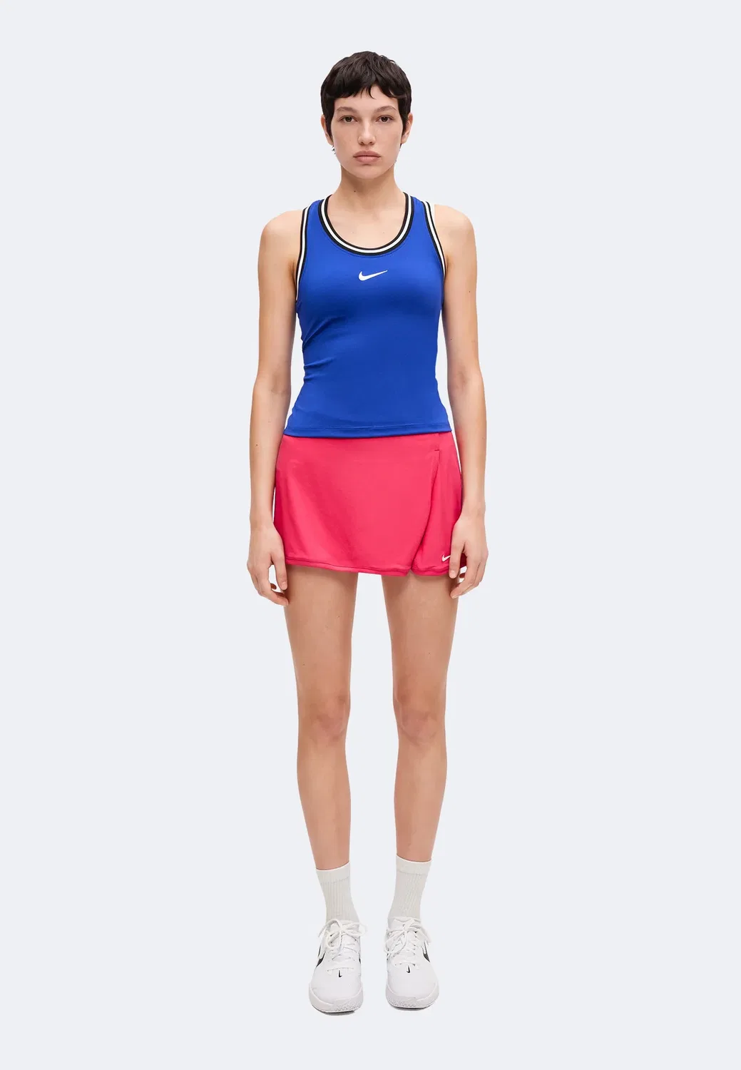 Slam tank uso - top Nike Performance, Old Royal/White — фото 2