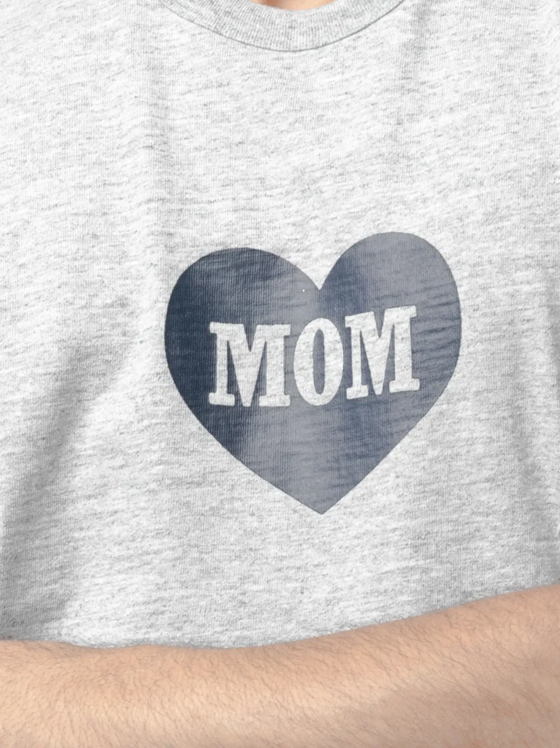 Футболка Mom с принтом, серая Supreme, серый — фото 2