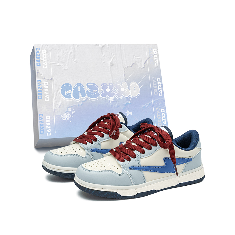 

CAZXXO Низкие скейтерские кроссовки унисекс синие, цвет Blue