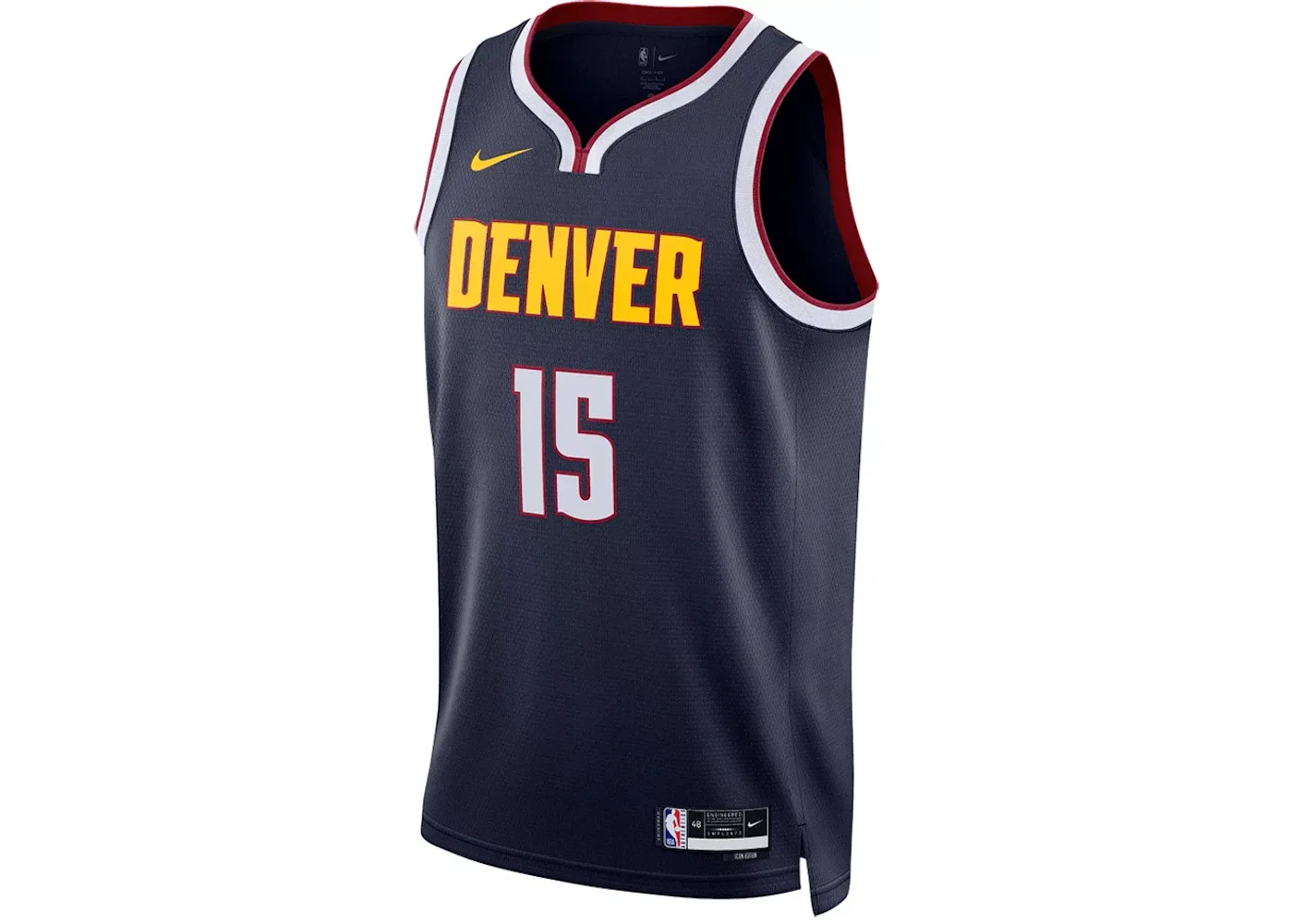 Мужская джерси с длинным рукавом Nike NBA Denver Nuggets Nikola Jokic Icon Edition Swingman Jersey, Dark Blue