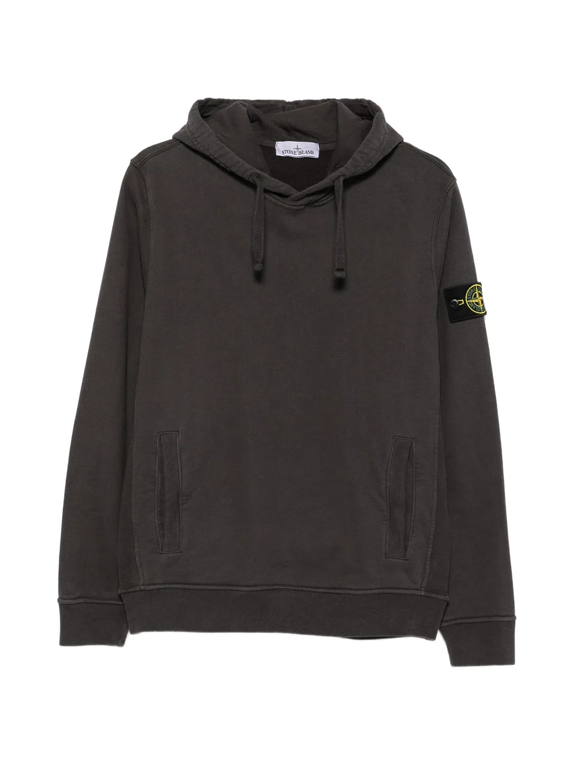 Stone Island Худи с нашивкой логотипа - серый