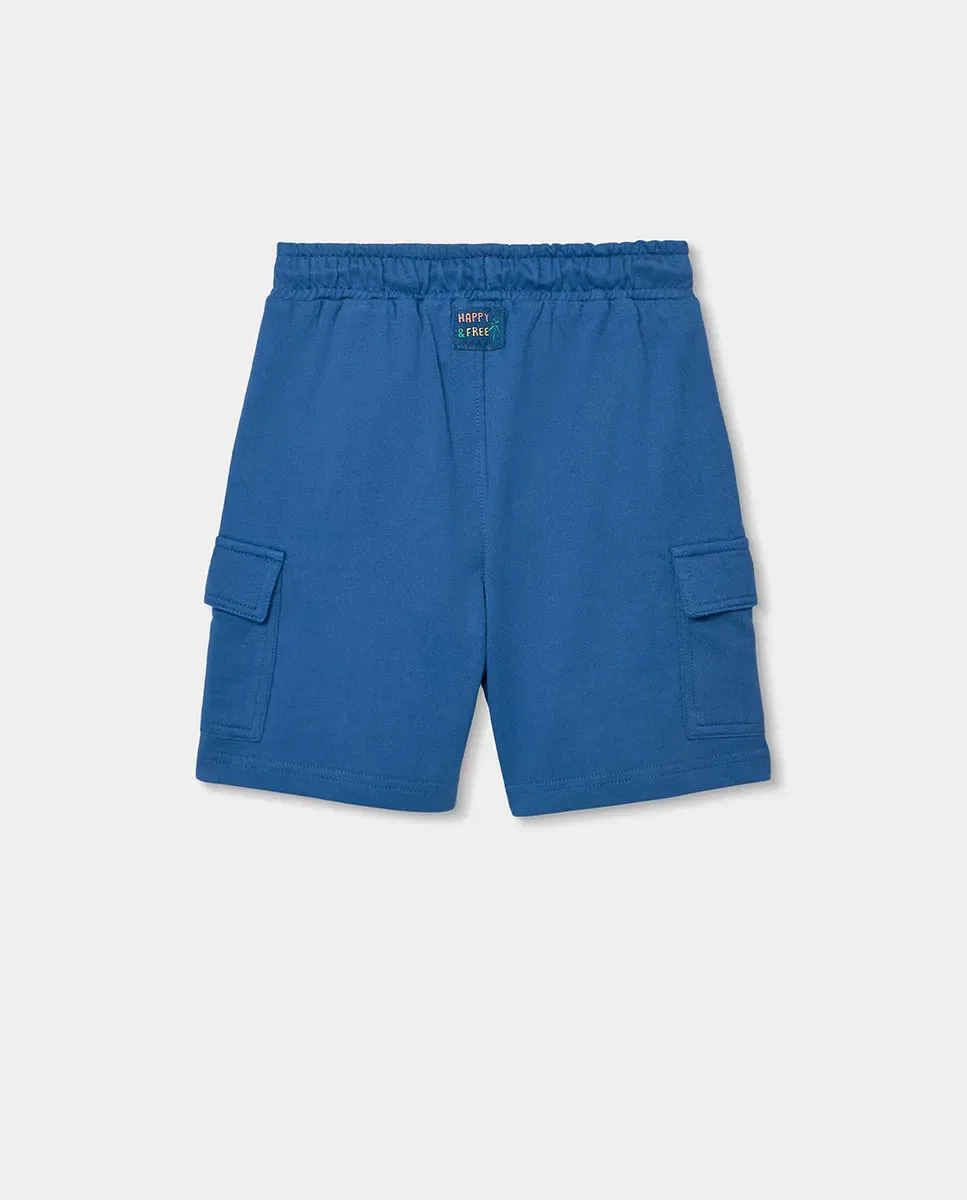Детские шорты для мальчиков из флиса Boboli, Cobalto Blue — фото 3